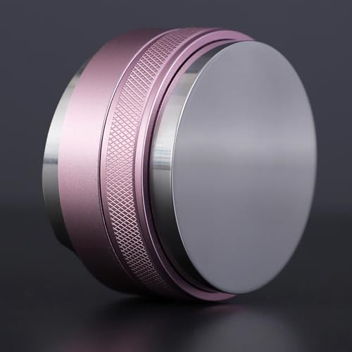 Coosigar 54mm Coffee Distributor and Tamper,Dual Head Coffee Leveler Fits for Breville 54mm Portafilter,Professional Espresso Hand Tamper.(Light pink)