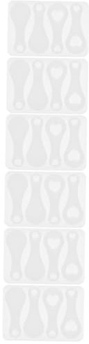 TEHAUX 6pcs Shopping Cart Token Mold Washable for Keychain Accessories for Crafting Unique Tokens and Jewelry