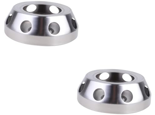 PRETYZOOM 2st Kerzenständer Teelicht Teewärmer Teekannenwärmer Aus Stahl Kerzen Kerze Teewärmer Kerze Teekannenhalter Für Kerzen Kaffeewärmer Teelichtwärmer Tee Herd Silver