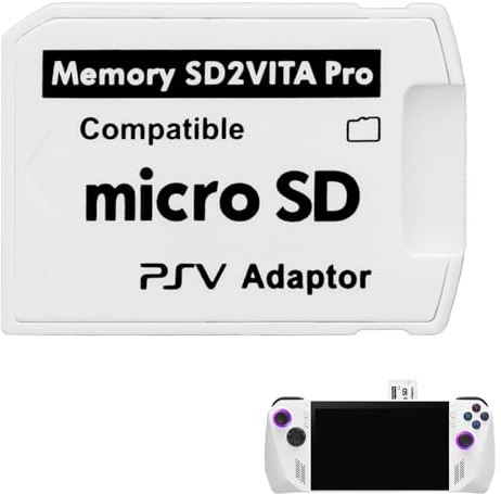 SD2Vita 6.0 Memory Card Adapter, Universal 6.0TF PS Vita PSVSD Micro SD | Adapter for PSV1000/2000 Memory Card Full Coverage Micro SD Convertor for PSTV FW 3.65 HENkaku Enso System Firmware
