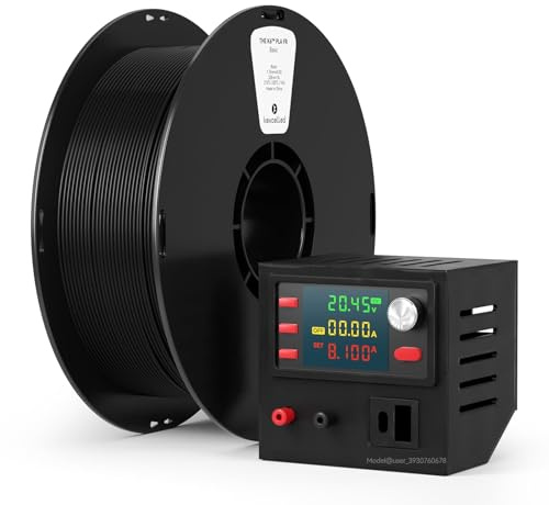 kexcelled PLA FR Flame Retardant Schwarz Filament UL94-V0 Grade,1,75mm, 1kg | Flammhemmendes, 3D Druck Material, Maßgenauigkeit +/- 0,03mm Einfach zu Drucken, Hohe Zähigkeit