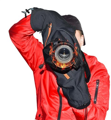 Chauffe-objectif d'appareil photo – Housse chauffante électrique, étui pour appareil photo reflex numérique | Enveloppe d'objectif HD résistante au froid avec 3 réglages de chaleur, lentille de