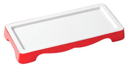 225012 Assiette de présentation commerciale en libre-service pour restaurant Rouge et blanc (lisse)