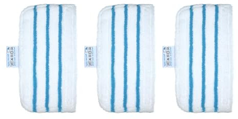 HEEPDD Reemplazo de Almohadillas de Moplero, Almohadillas de Reemplazo de Microfibra Lavables Muidos de Muescas para Accesorios de Trapeador de FSM1610 FSM1630 (PC 1) (3 Piezas)