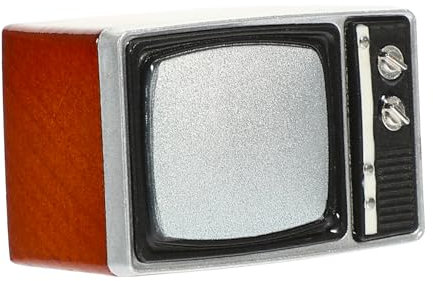 UPKOCH Doll House Miniatur Fernseher Modell Retro Tv Deko Für Puppenhaus Wohnzimmer Detailgetreue Miniaturmöbel Für Kreative Szenen Und Fotorequisiten