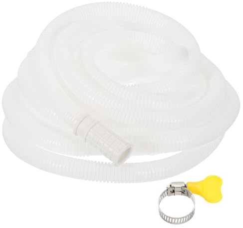 PATIKIL 5 Meters Air Conditioner Drain Kit, Universal AC Drain Hose Connector Hose with Clamp Rubber Adapter for Mini-Split Window AC Unit Dehumidifier Faucet