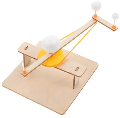 SUPVOX Modèle Solaire Éducatif Trois Globes Soleil Terre Lune Jouet Scientifique pour Enfants Apprentissage Astronomie Orbitales 7.09X3.94X3.94In