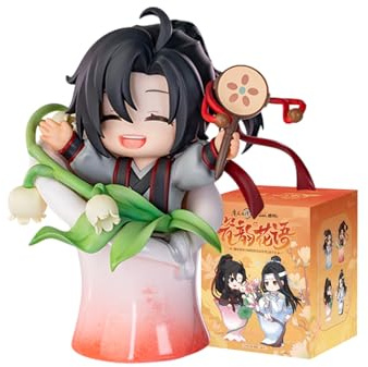 Bahomu Anime Blind Box, Cute Mo Dao Zu Shi Porzellan Blumen Serie Wei Wuxian LAN Wangji Blind Box Figur, Sammelfigur PVC Figur für Geburtstagsgeschenke