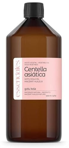 Centella Asiatica Öl Natürlich 1L Gotu Kola Für Hautregeneration Feuchtigkeit Und Straffung + Pflanzenöl Gegen Narben Und Dehnungsstreifen Für Gesicht Körper Und Kopfhaut Für Tägliche Pflege