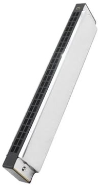 Mundharmonika Anfänger 24 Löcher CD Key Tremolo Mundharmonika Doppelseitiges Tremolo 24 Loch Professionelle(D key Harmonica)