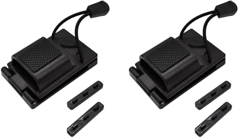 Rastapulz 2 x bälteshållare med handstativ, universell walkie-talkie-klämma, höfthållare, stödspänne, snabblås