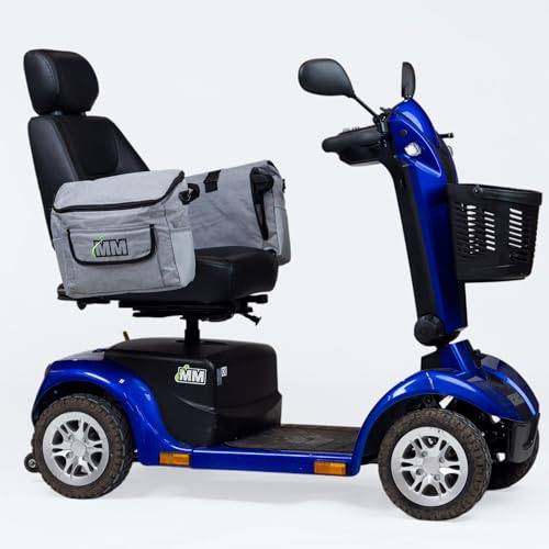 ArmBag for Mobility Scooter, Wheelchair & Powerchair – Armrest Storage Holder, Reflective Side Pouch Organiser, High Visibility Travel Accessory by Monarch Mobility
