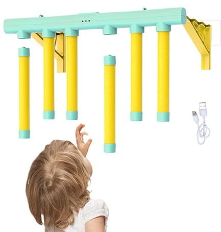 Fångspel med fallande stavar – 3-stegs justerbar USB-uppladdningsbara roliga leksaker – reaktionsspel för fester, , vardagsrum, trädgård – för , vardagsrum, trädgård, skola, för