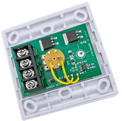 Interruptores de atenuación LED de 12 V-24 V, controlador de panel de brillo regulable, regulador de intensidad giratorio, interruptor de panel de brillo ajustable duradero