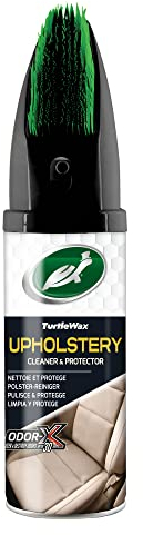 Turtle Wax Power Out Car Interior Cleaner & Protector 400ml 52736 - Carpet & Floor Cleaner with Odor-X Technology for Deep Cleaning and Deodorizing, Integrated Scrub Brush, Safe for All Fabrics