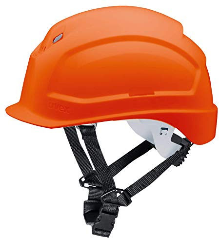Elmetto protettivo uvex pheos S-KR | Casco da Lavoro con Visiera Corta | Casco Antinfortunistica con Euroslot Laterali per Dispositivi di Protezione dell´udito a Cuffia