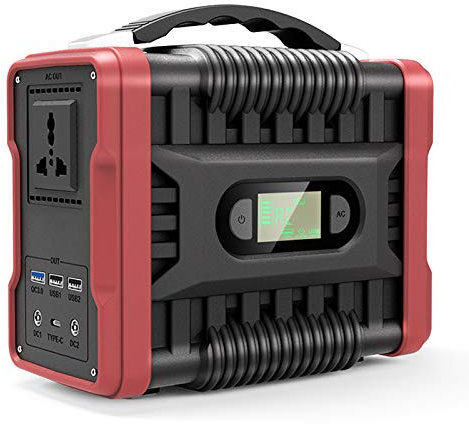 SSCYHT 200W Mobiler Energiespeicher 222Wh Lithiumbatterie im Freien Solargenerator Notstromversorgung 60000mAh Wasserdicht für den Außenbereich Camping Angeln Jagen