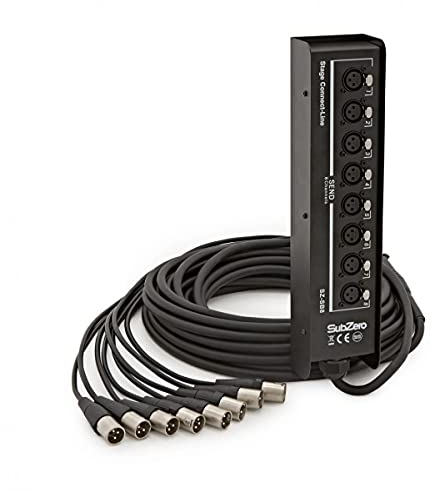 SubZero 8 canali Stage Box - Cavo XLR multicore pesante - 15m
