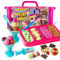 GirlZone Geschenke für Mädchen Ice Cream Shop Play Sand für Kinder, Komplettes Eiscreme Sand-Set zum Selbermachen für Kinder von 6-10 Jahren