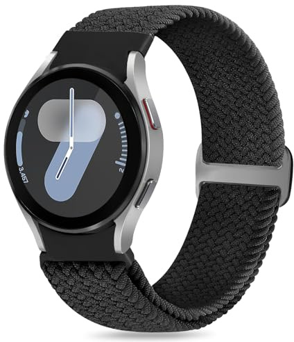 Enkic Geflochtenes Armband Kompatibel mit Samsung Galaxy Watch 7/6/5/4/FE 40mm 44mm/Galaxy Watch 5 Pro 45mm/Watch 6 Classic/Watch 4 Classic, Elastisch Uhrenarmband Sport Ersatzarmband für Herren Damen