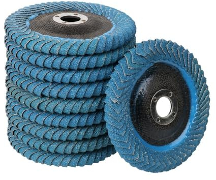 NEFLUM 100/110/125mm Schleifscheiben Fächerscheiben Schleifscheibe Schleifscheiben Klingen Für Winkelschleifer Holz Schleifwerkzeug 2-10 Stück 80Körnung,125x22mm 10Stk