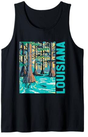 Louisiana Palude Calvo Cipresso Calvo Louisiana Viaggio Souvenir Canotta