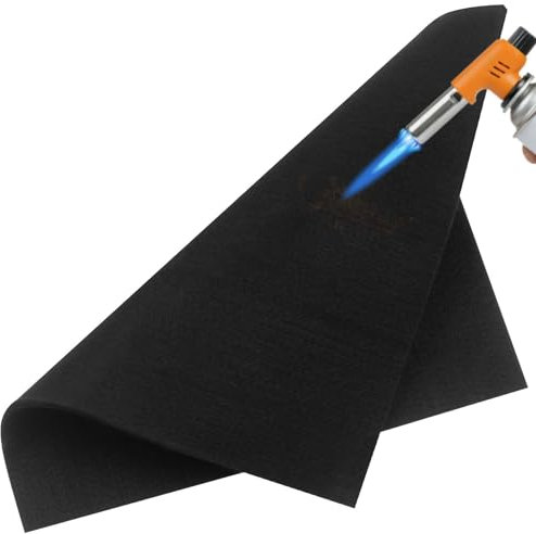 BEENNA Tappeto Ignifugo, 30x30 cm Sottofondo Ignifugo, Coperta per Saldatura, Resistente al Calore Fino a 1000°C, Ideale per la Protezione Antincendio e la Resistenza al Calore