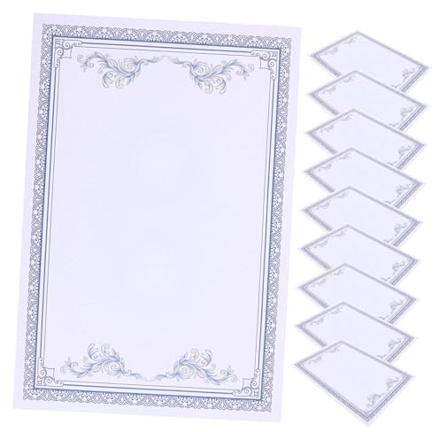NUOBESTY 50stücke Zertifikatpapier Für Auszeichnungen Blanko Urkundenpapier Für Druck Robustes Design Für Schulen Und Unternehmen Für Persönliche Auszeichnungen Und Diplome