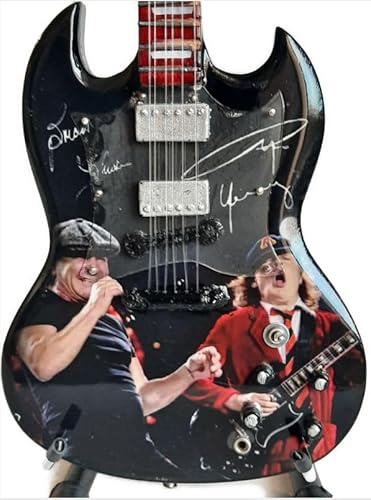 Miniatur-Gitarre AC DC Angus und Brian