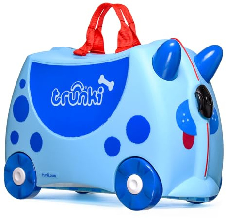 Trunki Valigia a rotelle per bambini e bagaglio a mano per bambini: custodia a rotelle Doug 47 x 32 x 21 cm, bagaglio per bambini, Ba blu, 47 x 32 x 21 cm, bagaglio per bambini