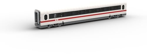 Stone Heap Ice 1 Mittelwagen 1./2. Klasse, Klemmbausteinset, 53 x 7 x 8,5 cm, 1364 Teile, Deutsche Bahn Eisenbahn, Avmz 801 / Bvmz 802, ab 14 Jahren, 1540g