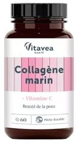 Vitavea Collagène Marin + Vitamine C Beauté de la Peau 60 Comprimés