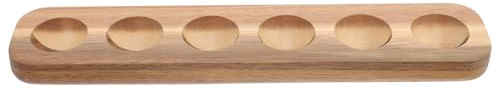Portauova in Legno a 6 Scomparti per Casa, Contenitore | Superficie Liscia, Struttura Semplice ed Elegante, Spazio Ampio per Conservazione