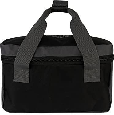 JACK PYKE Sporting Cartridge Zipped Carrier – 600D Cordura Cartridge Bag with Reinforced Base, Zipper Closure, Rubber Feet & Web Handles – Compact Ammo Bag for Clay Shooting & Hunting - Black