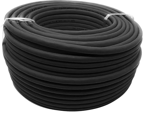 Techly Professional 025404 Matassa S/FTP Cavo Cat.6 CCA 100m Flessibile da Esterno Nero Nero