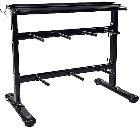 Tunturi Scheiben/Hanteln Ständer 113x60x85 cm Hantelständer, Schwarz, one Size