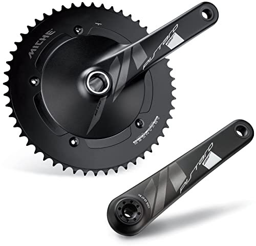 Miche Pistard Kurbelgarnitur Air 167,5 mm 50T schwarz (guarniture City Fixed)/Crankset Pistard Air 167,5 mm 50T Black (City Fixed cranksets)