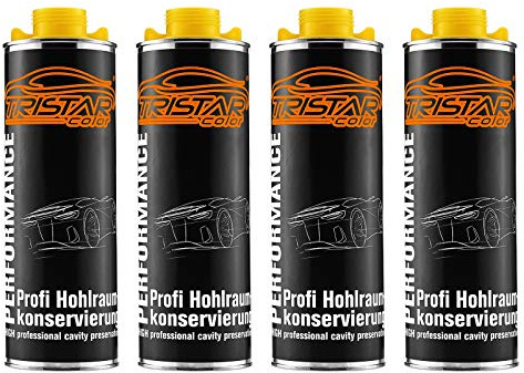 TRISTARcolor Hohlraumversiegelung Dose 4 Liter Schutzwachs transparent | Hohlraumkonservierung, kriecht in kleinste Ecken, verdrängt Feuchtigkeit, langfristiger Rostschutz, Made in Germany