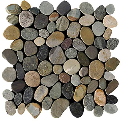 K-567 Kieselstein Mosaikfliesen geschnittene Mosaik-Steine Bodenfliesen Wandfliesen Badfliesen - Fliesen Lager Verkauf Stein-Mosaik Herne NRW