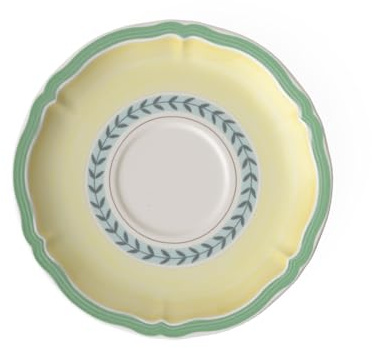 Villeroy und Boch French Garden Fleurence Untertasse, 17 cm, Premium Porzellan, Weiß/Bunt