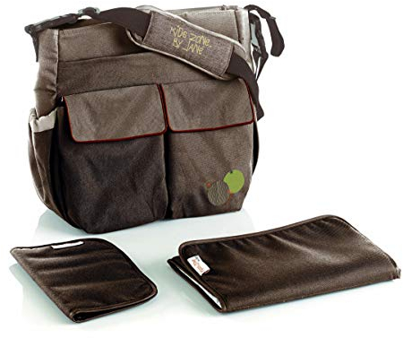 Jané Mama Bag Bolso Cambiador con Portadocumentos, Multiples Bolsillos, Universal, Gran Capacidad, Marrón