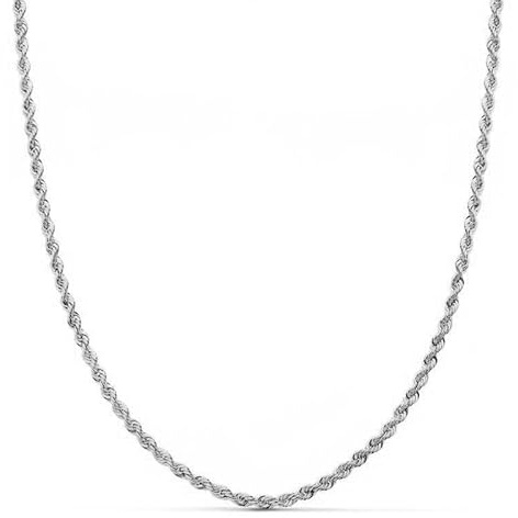 Monde Petit Weißgold Kordelkette - 18k - Geschenkbox - Garantiezertifikat