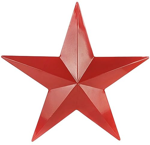 Cabilock Stella a Cinque Punte in Ferro Decorazione Murale in Ferro Arte Della Parete Stella Fienile in Arte Murale Ispiratrice Decorazione Del 4 Luglio Stile Europeo 3d Ornamenti