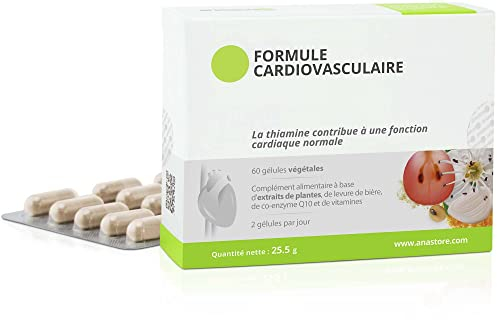 Formula Cardiovascolare * 60 capsule / 320 mg * Vitamine del gruppo B, Biancospino, Aglio, Uva, Nattochinasi e Coenzima Q10