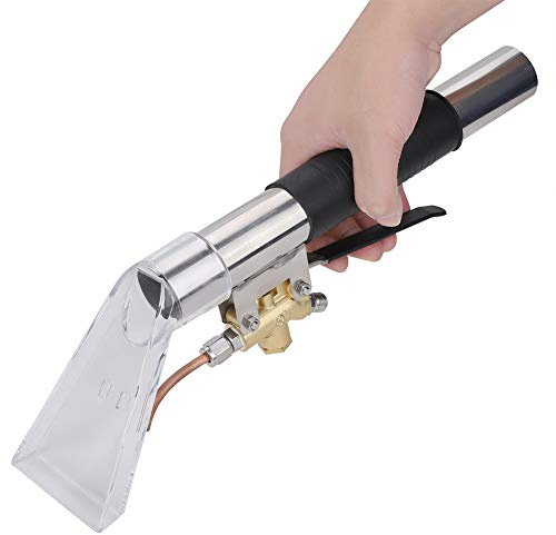 Joyzan Stainless Steel Hand Wand with Clear Head, Extractor Auto Detailing Tool Upholstery Carpet Furniture Cleaning Cleaner Spray Portable Vacuum Attachment Viewing Window Home Bedroom Machine Car