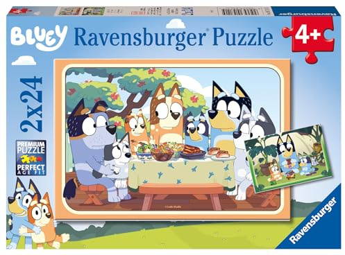 Ravensburger - Puzzles 4 Años Bluey Pack De 2 | Rompecabezas Niños | Casa De Bluey | Regalo Niño De 4 Años | 26x18 Cm | Juegos Educativos Para Niños