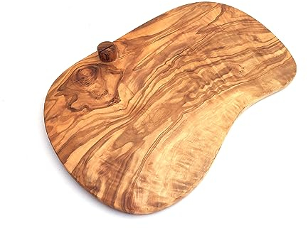 Käsebrett mit Messerhalterung Käseplatte Massiv Holz Handgemacht aus Olivenholz Geschenk