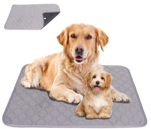 Lollanda Waschbar Welpenunterlagen, Wiederverwendbare Matten für Hunde, Hundematte Bodenschutz Waschbare, Haustier Unterlagen für Drinnen, Draußen, Reisen