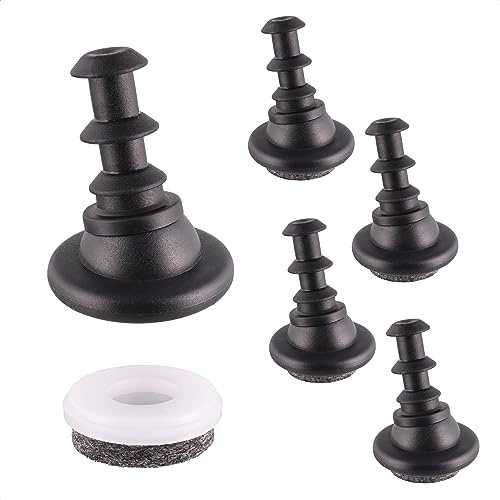 WAGNER QuickClick® Stolsglidare, filtglidare, set om 4 ledglidare, för insättning i runda rör, ULTRASOFT glidmedel, Ø 25 mm, innerdiameter 12 mm/ytterdiameter 16 mm för Vitra-stolar, DSX DAX –