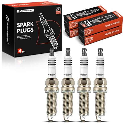 A-Premium Double Iridium Spark Plugs Compatible with Nissan Rogue 2017-2019, Rogue Sport 2017-2020, Qashqai 2017-2020, 2.0L, Pack of 4